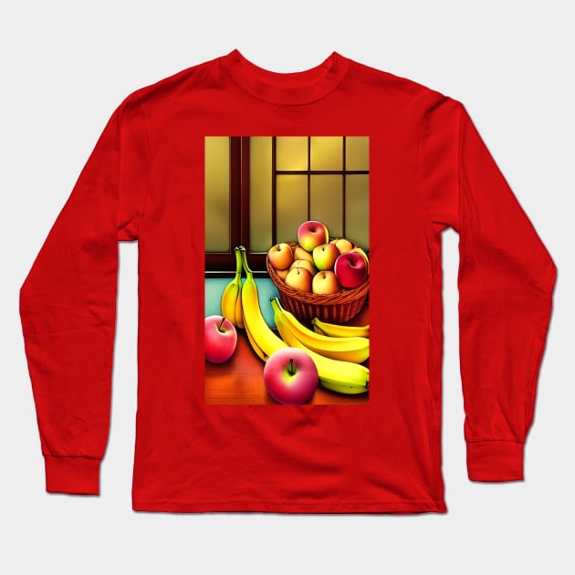 Apples and bananas Long Sleeve T-Shirt by Gaspar Avila